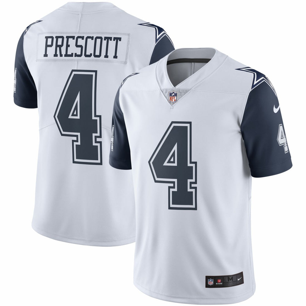 Dak Prescott Dallas Cowboys Color Rush Vapor Limited Jersey White | Nike for Sale