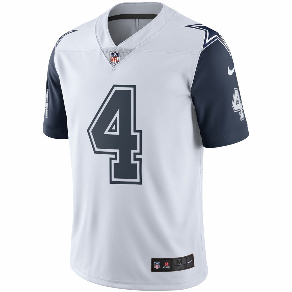 Dak Prescott Dallas Cowboys Color Rush Vapor Limited Jersey White | Nike for Sale