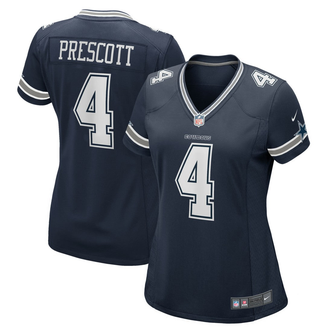 Dak Prescott Dallas Cowboys Women's Game Team Jersey Navy | Nike for Sale