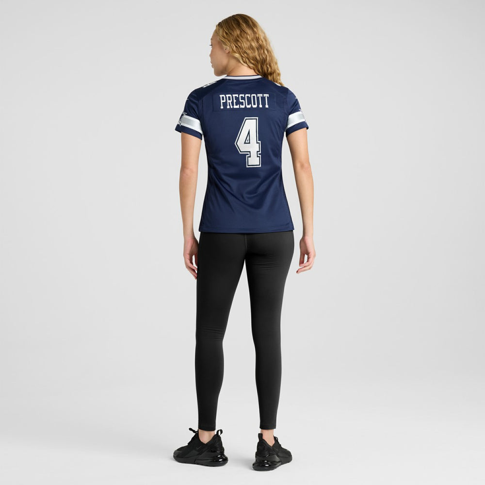 Dak Prescott Dallas Cowboys Women's Game Team Jersey Navy | Nike for Sale