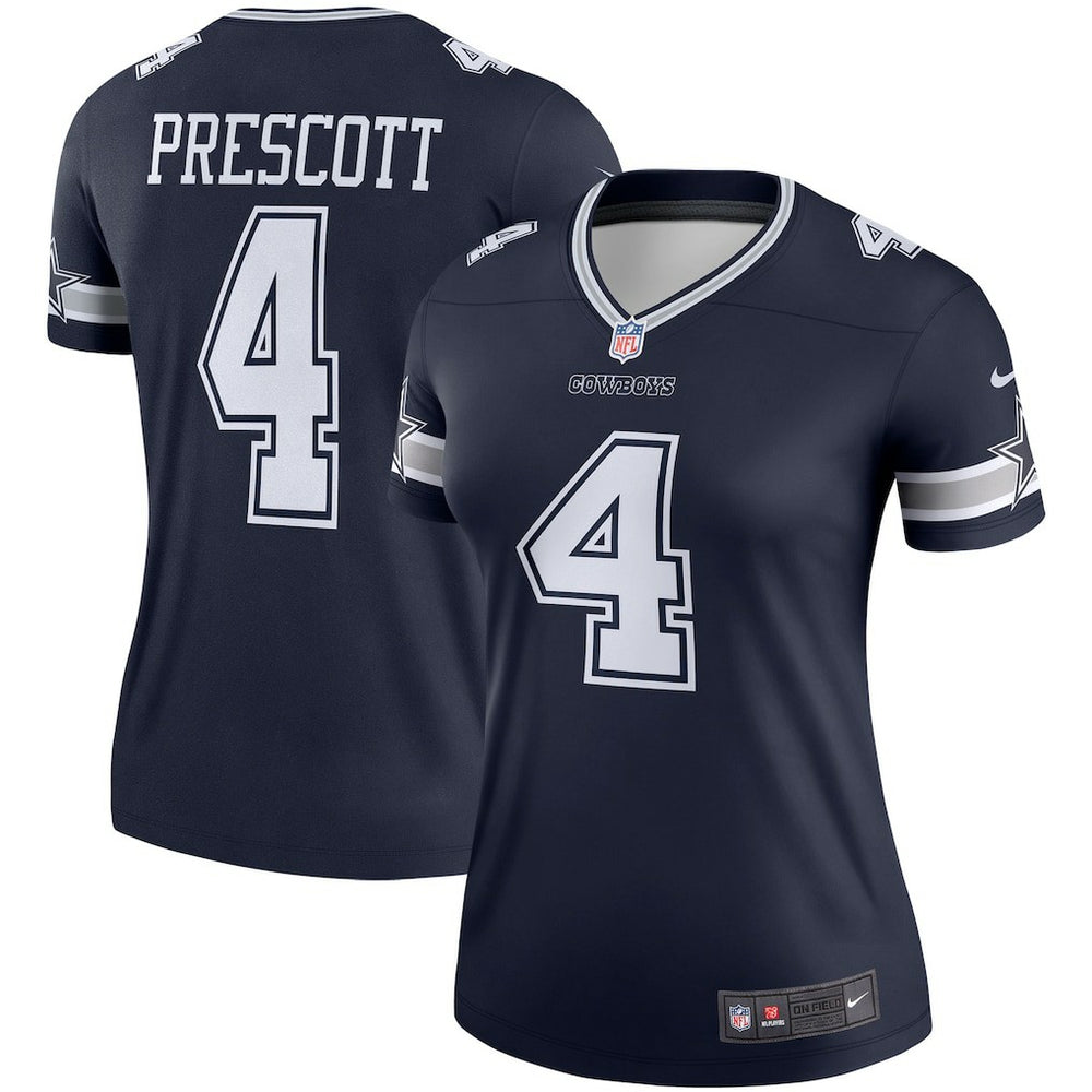 Dak Prescott Dallas Cowboys Women's Legend Player Performance Top Navy | Nike for Sale