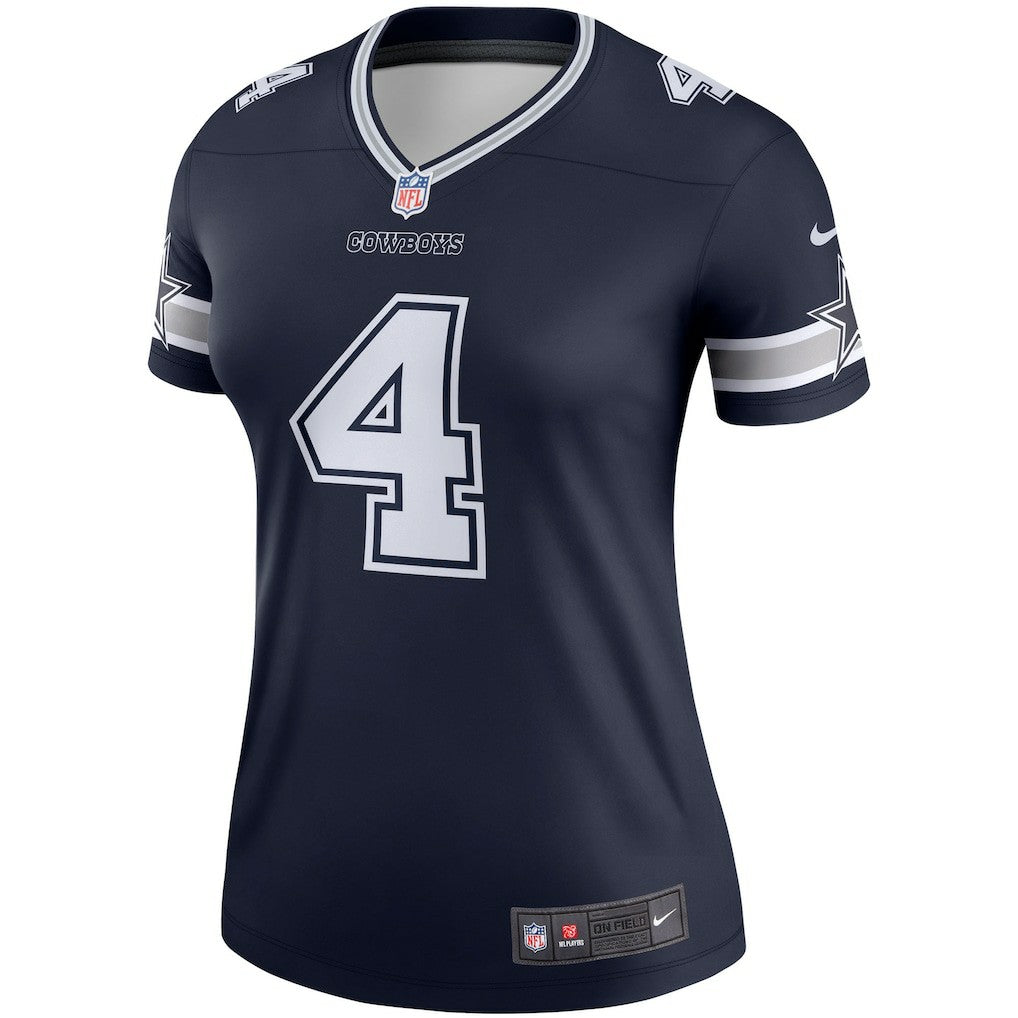 Dak Prescott Dallas Cowboys Women's Legend Player Performance Top Navy | Nike for Sale