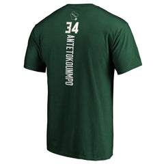 Giannis Antetokounmpo Milwaukee Bucks Playmaker Name & Number T-Shirt Hunter Green - NBA