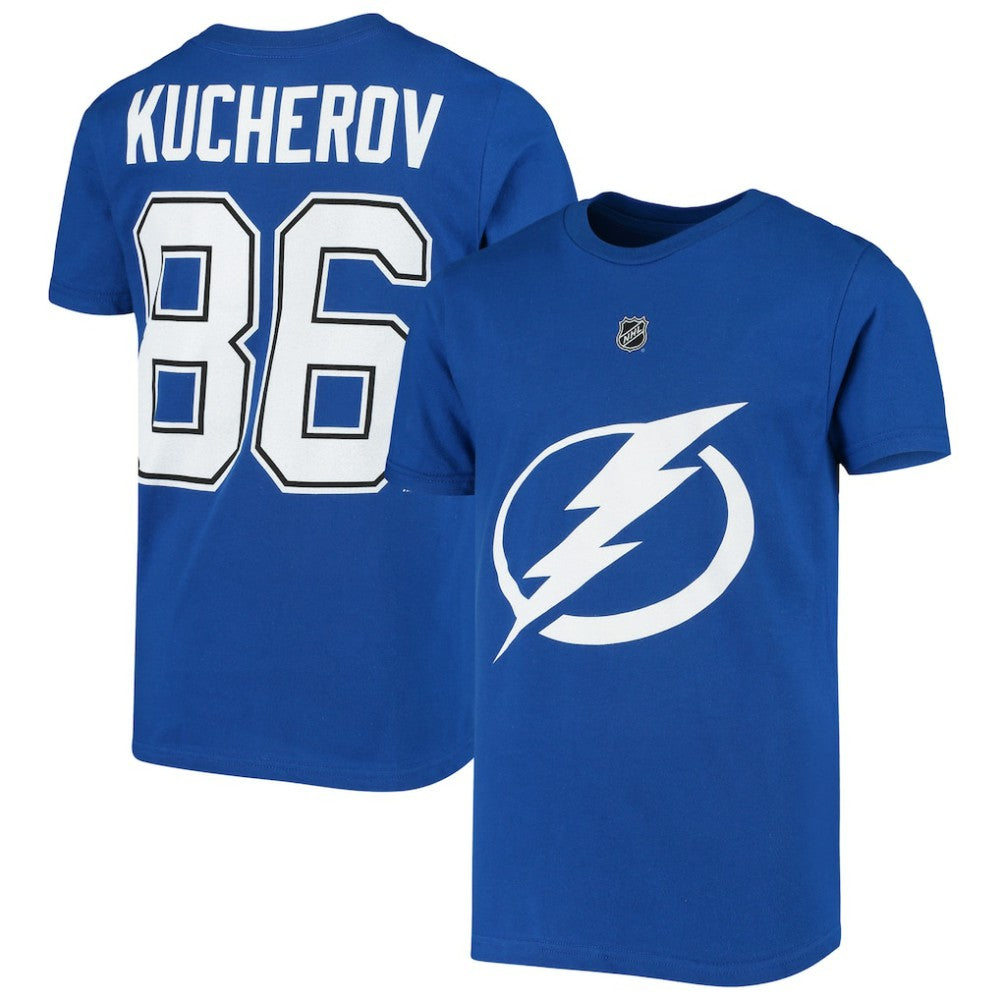 Nikita Kucherov Tampa Bay Lightning Youth Player Name & Number T-Shirt - Royal - NHL