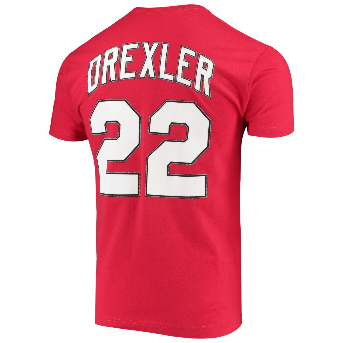 Clyde Drexler Portland Trail Blazers Hardwood Classics Player Name & Number T-Shirt Red - NBA