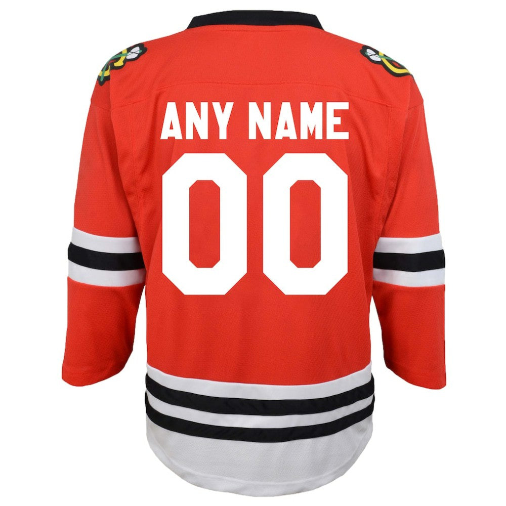 Chicago Blackhawks Youth Replica Custom Jersey - Red - NHL