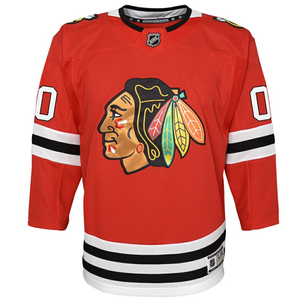 Chicago Blackhawks Youth Premier Custom Jersey - Red - NHL