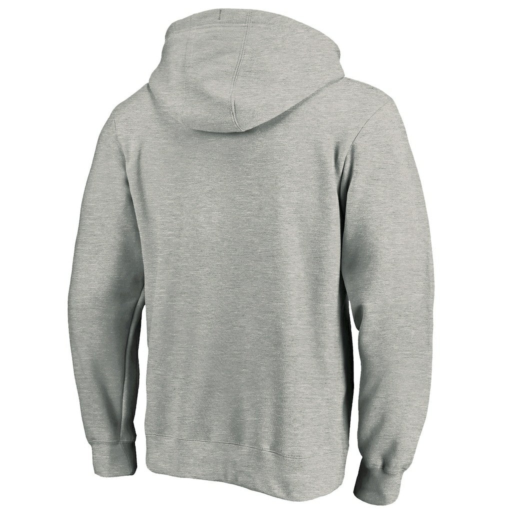Dallas Mavericks Team Primary Logo Fitted Pullover Hoodie Heather Gray - NBA