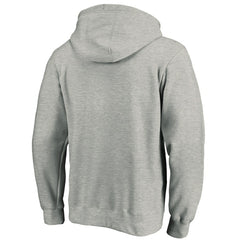 Dallas Mavericks Team Primary Logo Fitted Pullover Hoodie Heather Gray - NBA