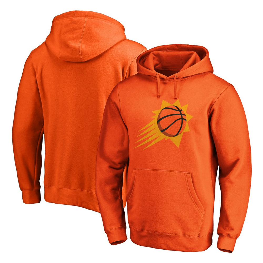 Phoenix Suns Icon Primary Logo Fitted Pullover Hoodie Orange - NBA