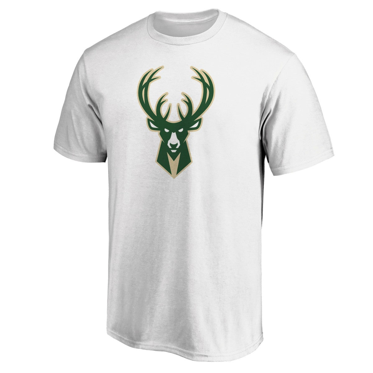 Milwaukee Bucks Primary Team Logo T-Shirt White - NBA