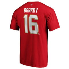 Aleksander Barkov Florida Panthers Fanatics Authentic Stack Player Name & Number T-Shirt - Red - NHL