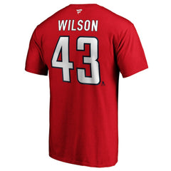 Tom Wilson Washington Capitals Fanatics Authentic Stack Player Name & Number T-Shirt - Red - NHL