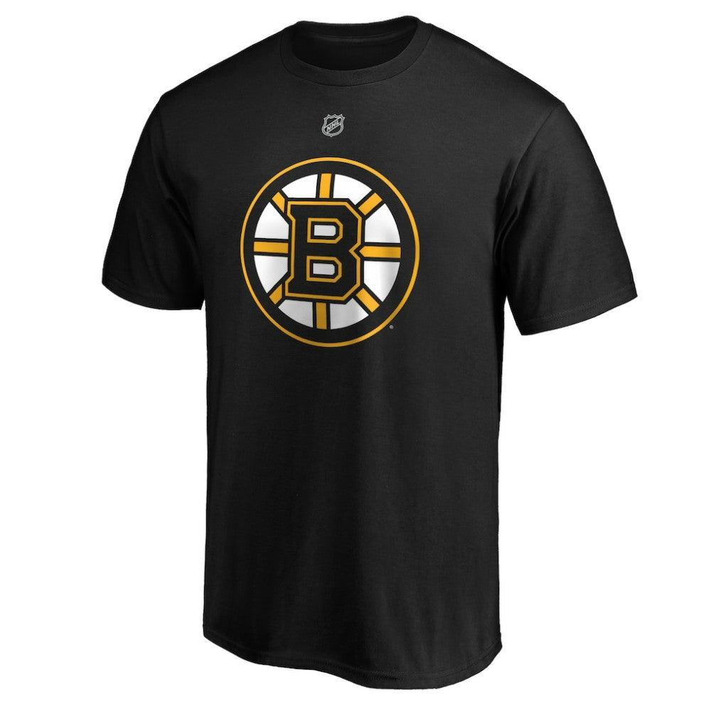 David Pastrnak Boston Bruins Fanatics Authentic Stack Player Name & Number T-Shirt - Black - NHL