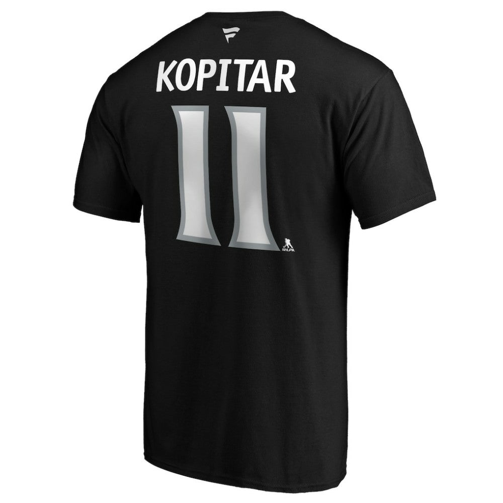 Anze Kopitar Los Angeles Kings Fanatics Authentic Stack Player Name & Number T-Shirt - Black - NHL