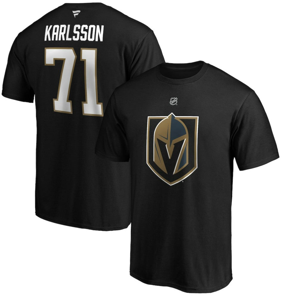 William Karlsson Vegas Golden Knights Fanatics Authentic Stack Player Name & Number T-Shirt - Black - NHL