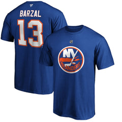 Mathew Barzal New York Islanders Fanatics Authentic Stack Player Name & Number T-Shirt - Royal - NHL
