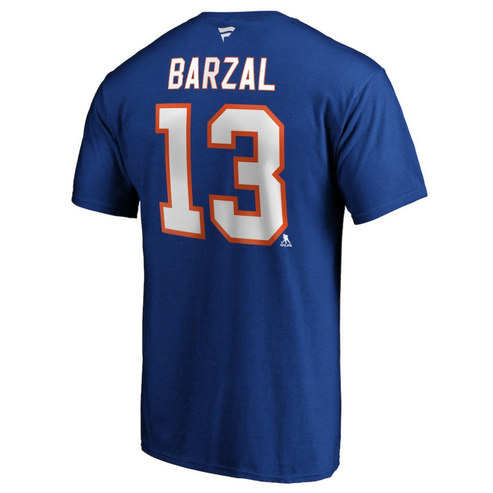 Mathew Barzal New York Islanders Fanatics Authentic Stack Player Name & Number T-Shirt - Royal - NHL