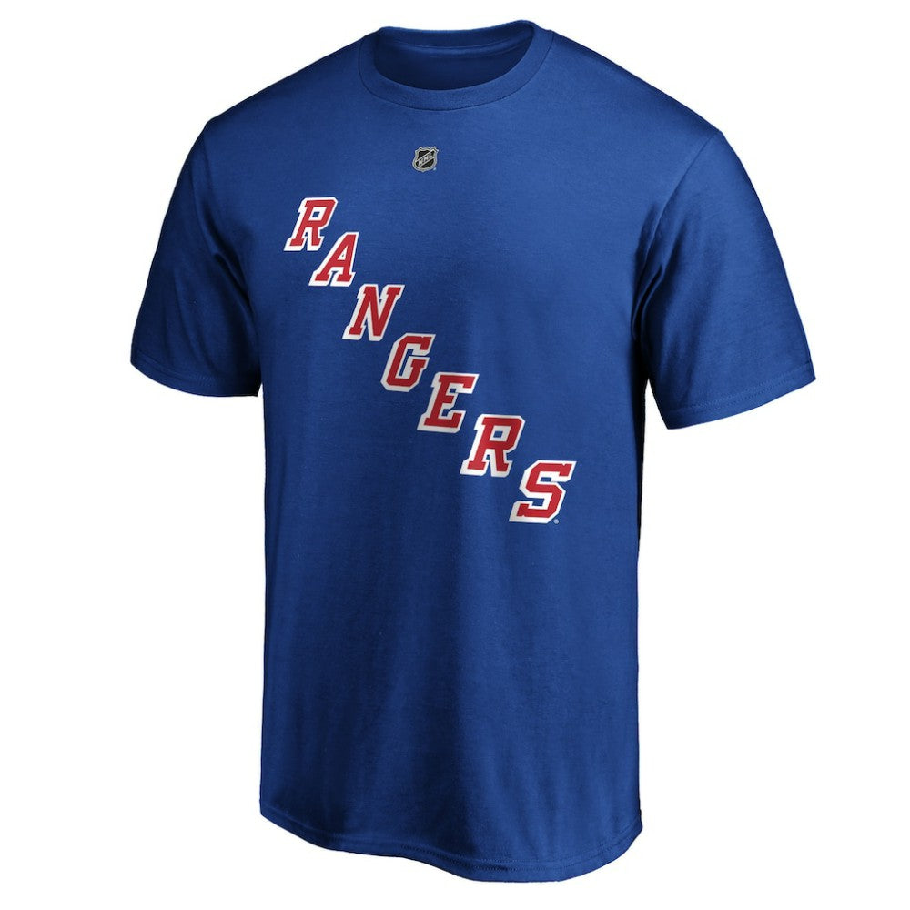 Mika Zibanejad New York Rangers Fanatics Authentic Stack Player Name & Number T-Shirt - Blue - NHL