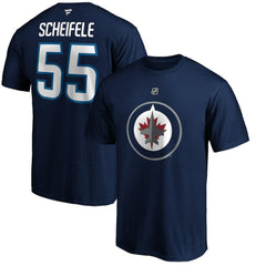Mark Scheifele Winnipeg Jets Fanatics Authentic Stack Name & Number Team T-Shirt - Navy - NHL