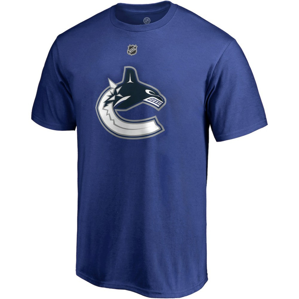 Brock Boeser Vancouver Canucks Fanatics Authentic Stack Player Name & Number T-Shirt - Blue - NHL