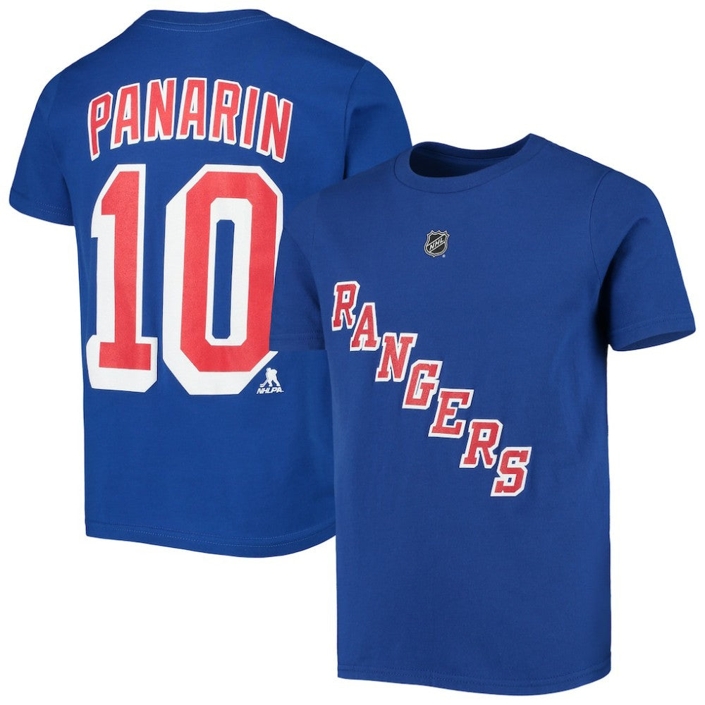 Artemi Panarin New York Rangers Youth Player Name & Number T-Shirt - Blue - NHL