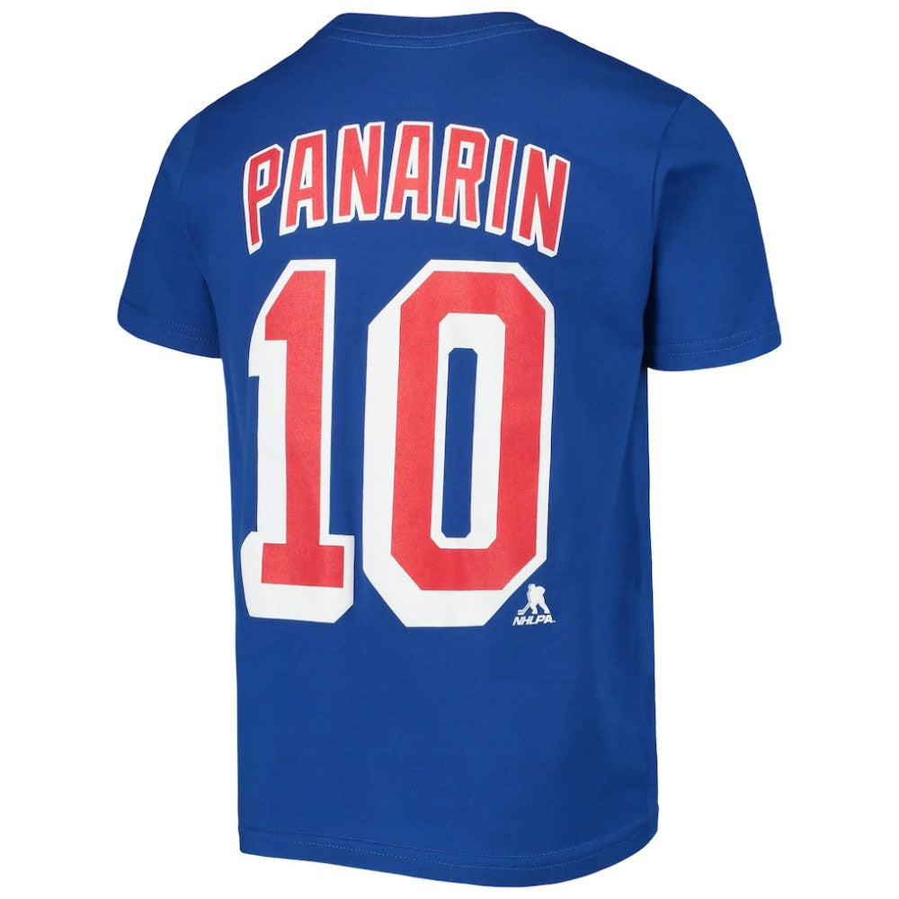 Artemi Panarin New York Rangers Youth Player Name & Number T-Shirt - Blue - NHL