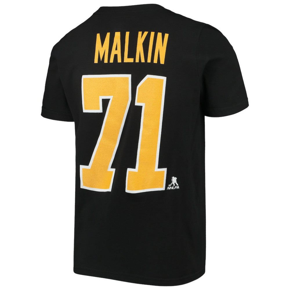 Evgeni Malkin Pittsburgh Penguins Youth Player Name & Number T-Shirt - Black - NHL