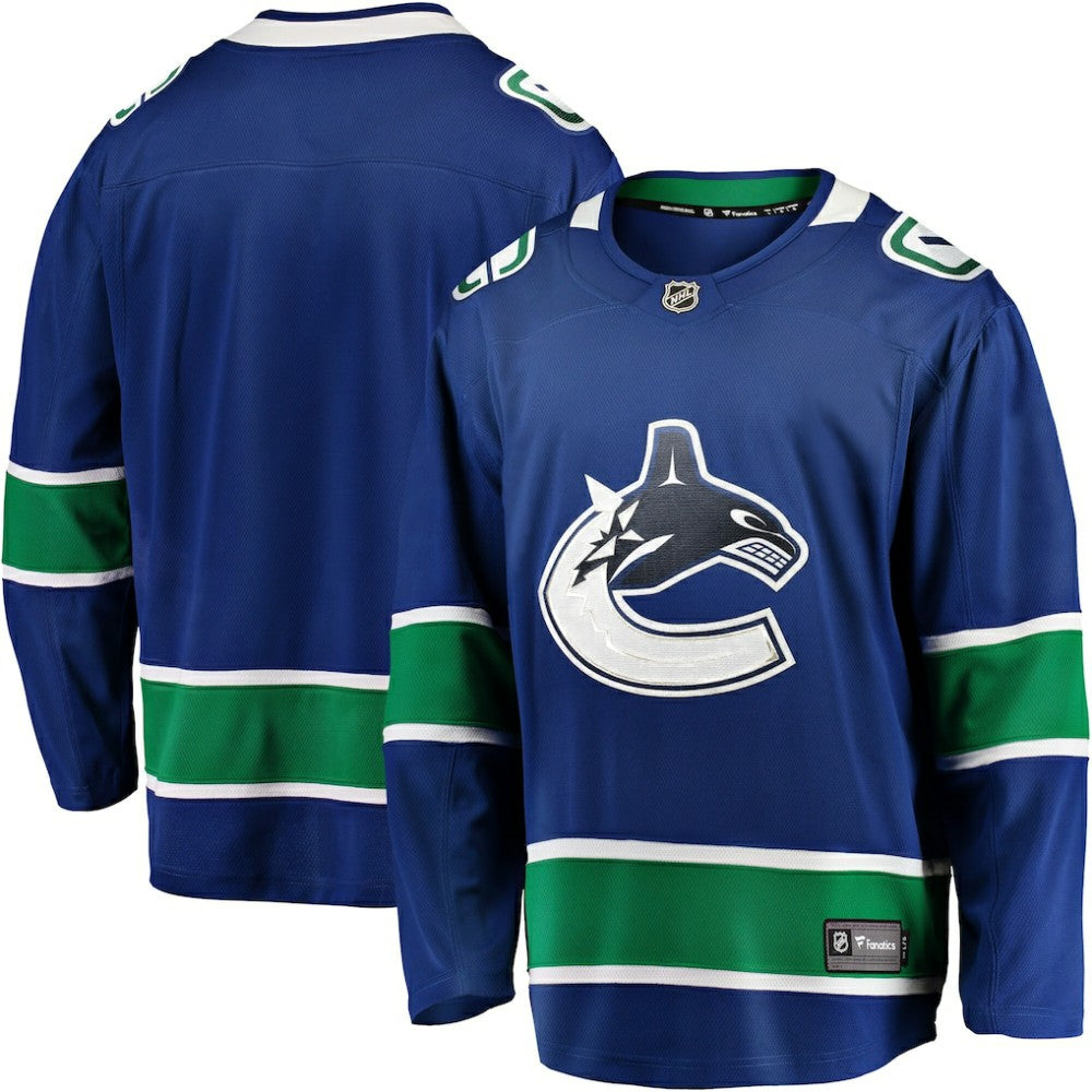 Vancouver Canucks Fanatics Home Team Breakaway Jersey - Blue - NHL