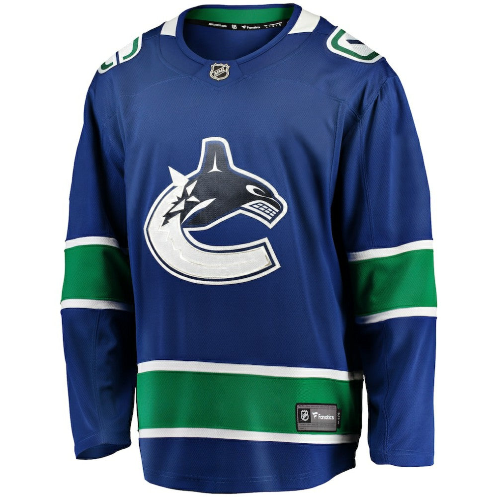 Vancouver Canucks Fanatics Home Team Breakaway Jersey - Blue - NHL
