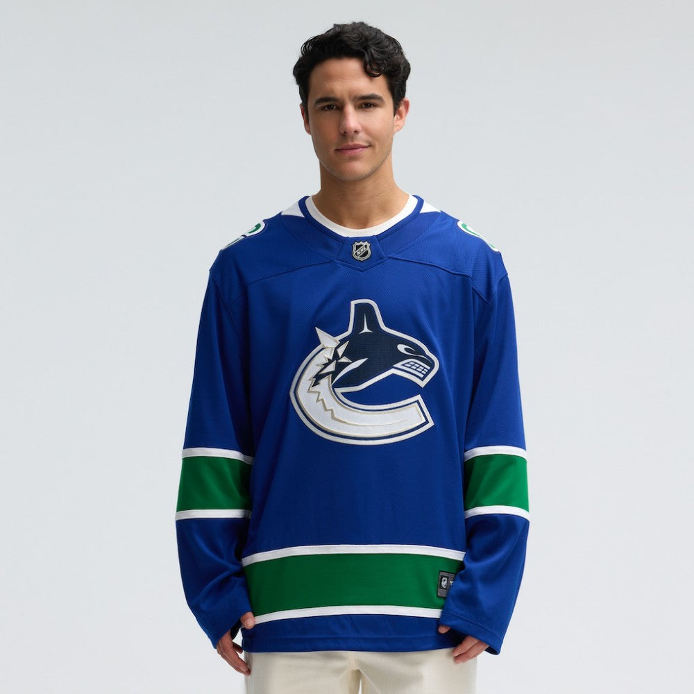 Vancouver Canucks Fanatics Home Team Breakaway Jersey - Blue - NHL
