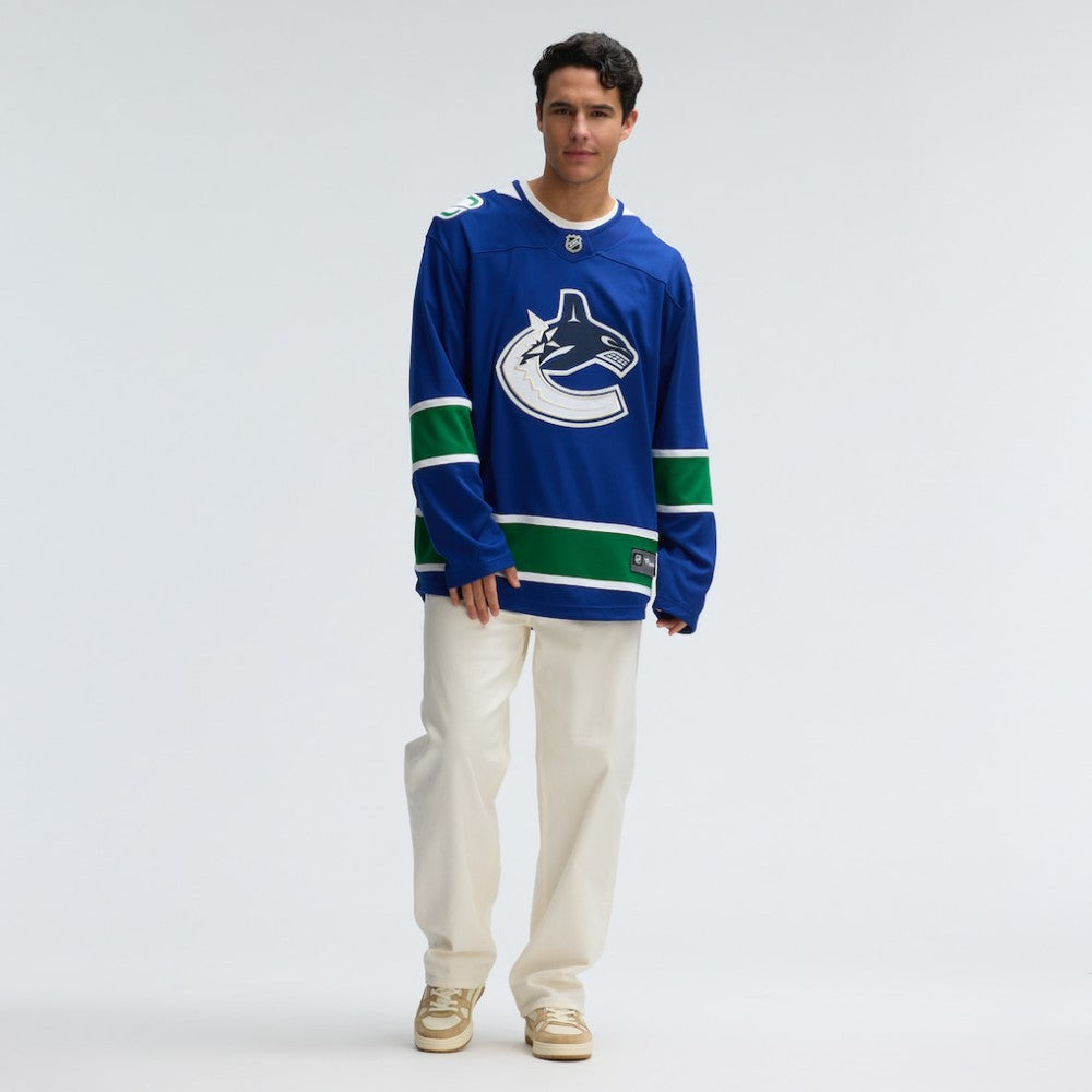 Vancouver Canucks Fanatics Home Team Breakaway Jersey - Blue - NHL