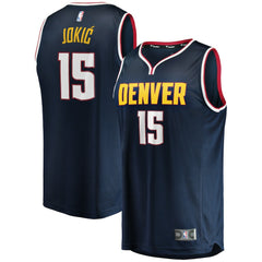 Nikola Jokic Denver Nuggets Fast Break Player Jersey Icon Editi- Navy - NBA