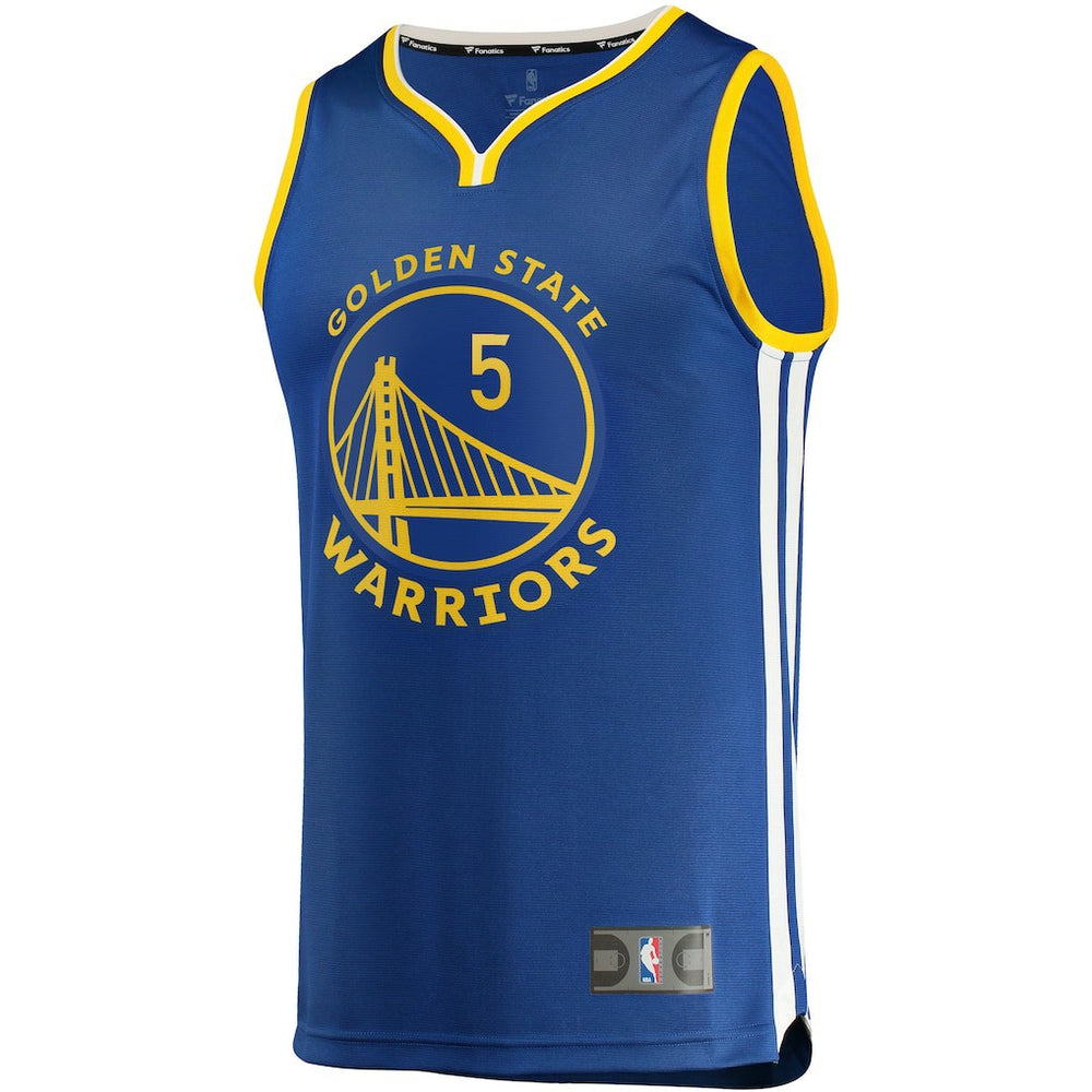 Kevon Looney Golden State Warriors Fast Break Replica Player Team Jersey Icon Editi- Royal - NBA