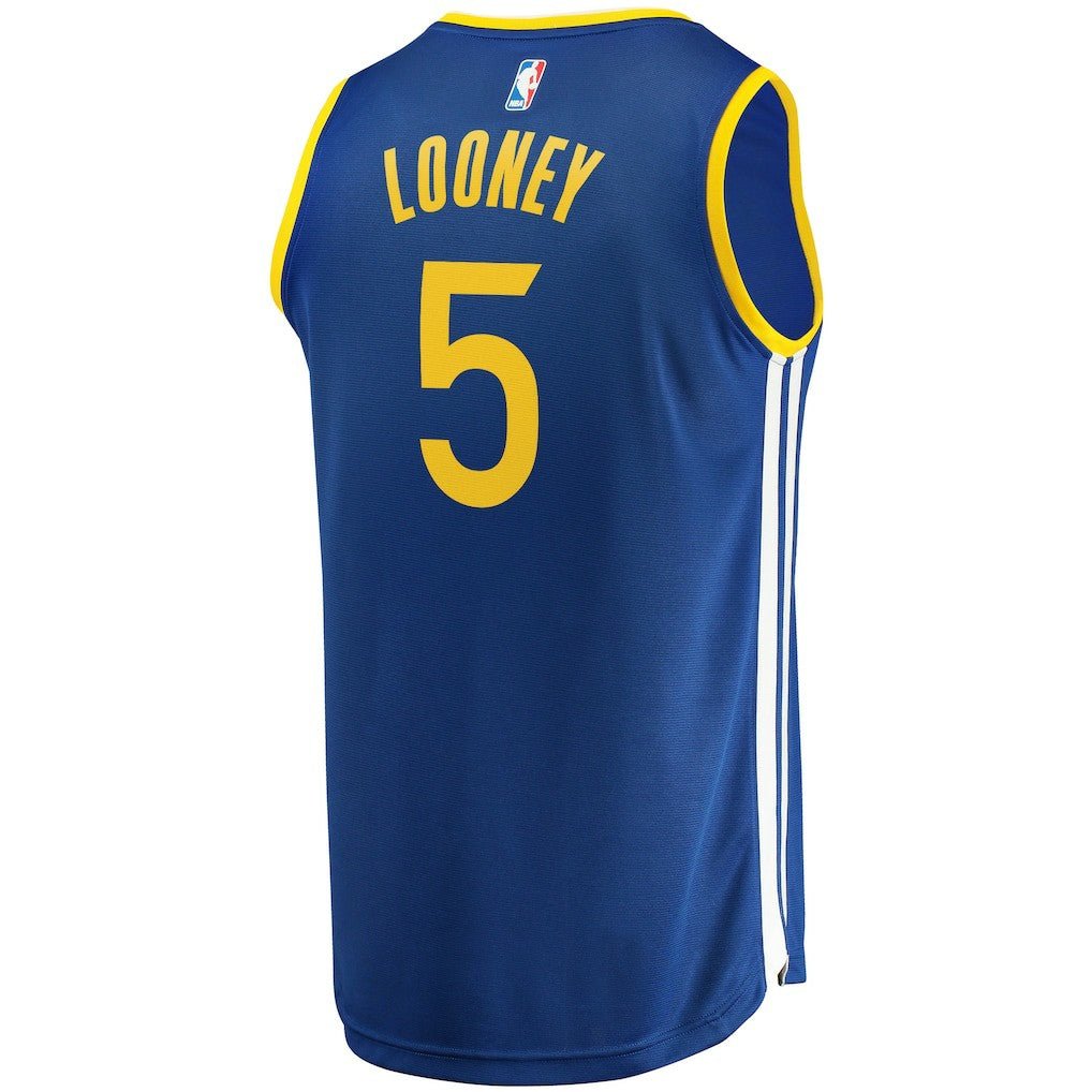 Kevon Looney Golden State Warriors Fast Break Replica Player Team Jersey Icon Editi- Royal - NBA