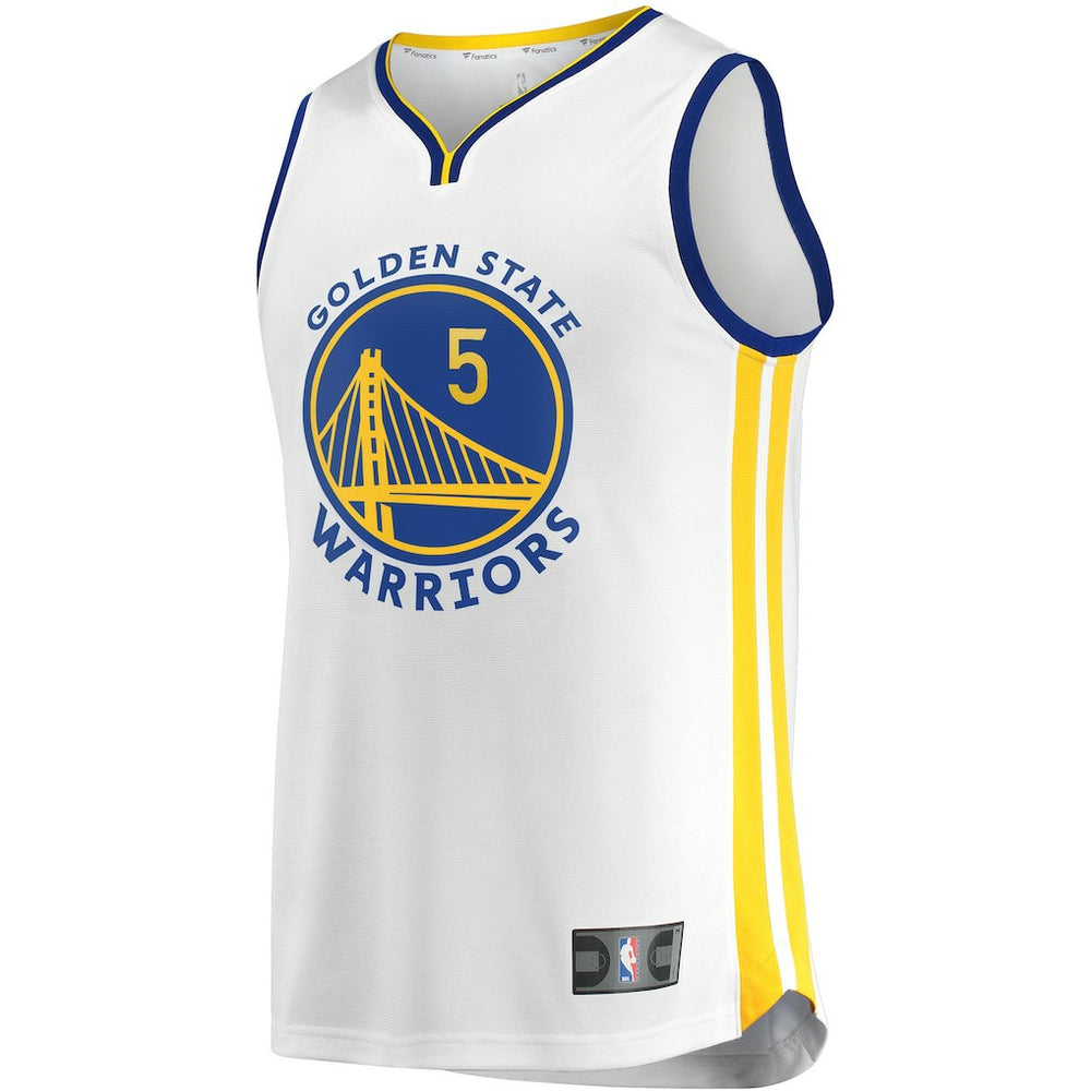 Kevon Looney Golden State Warriors Fast Break Player Replica Jersey Association Editi- White - NBA
