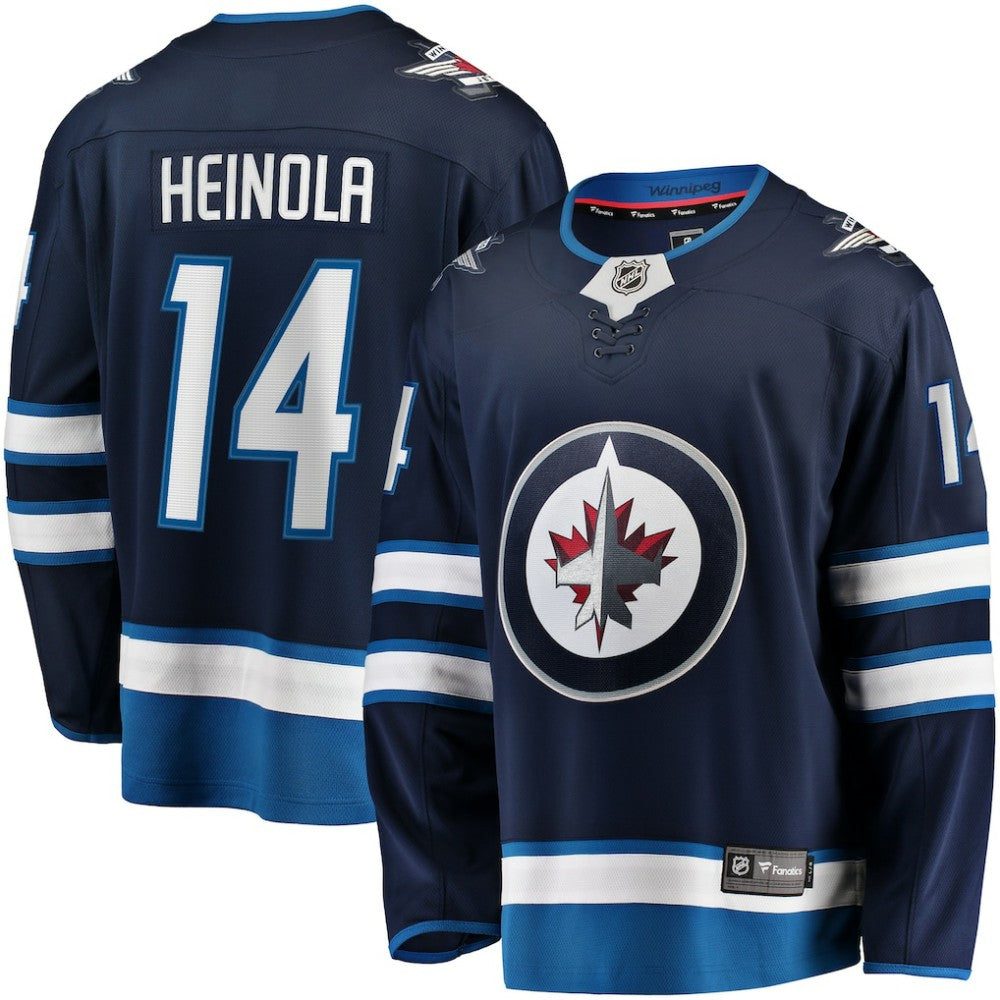 Ville Heinola Winnipeg Jets Fanatics Home Breakaway Player Jersey - Navy - NHL