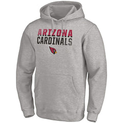 Arizona Cardinals Fade Out Fitted Pullover Hoodie Heather Gray | Fanatics
