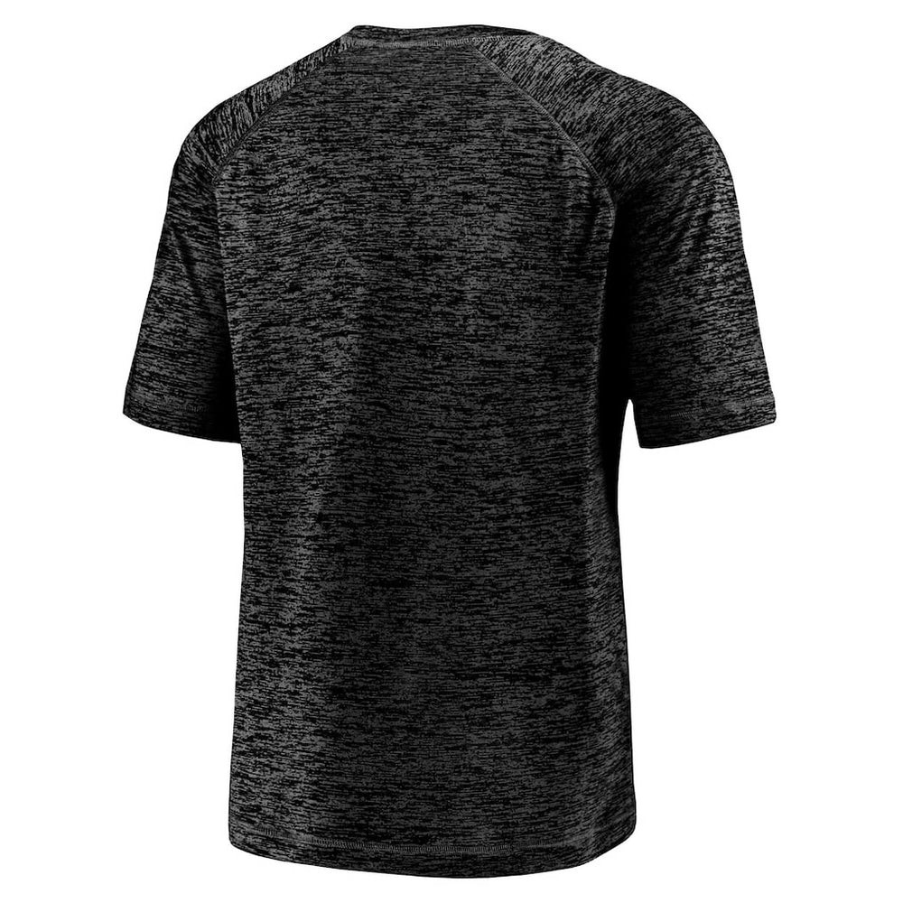 Carolina Panthers Nickname Wordmark Raglan Space Dye T-Shirt Black | Fanatics