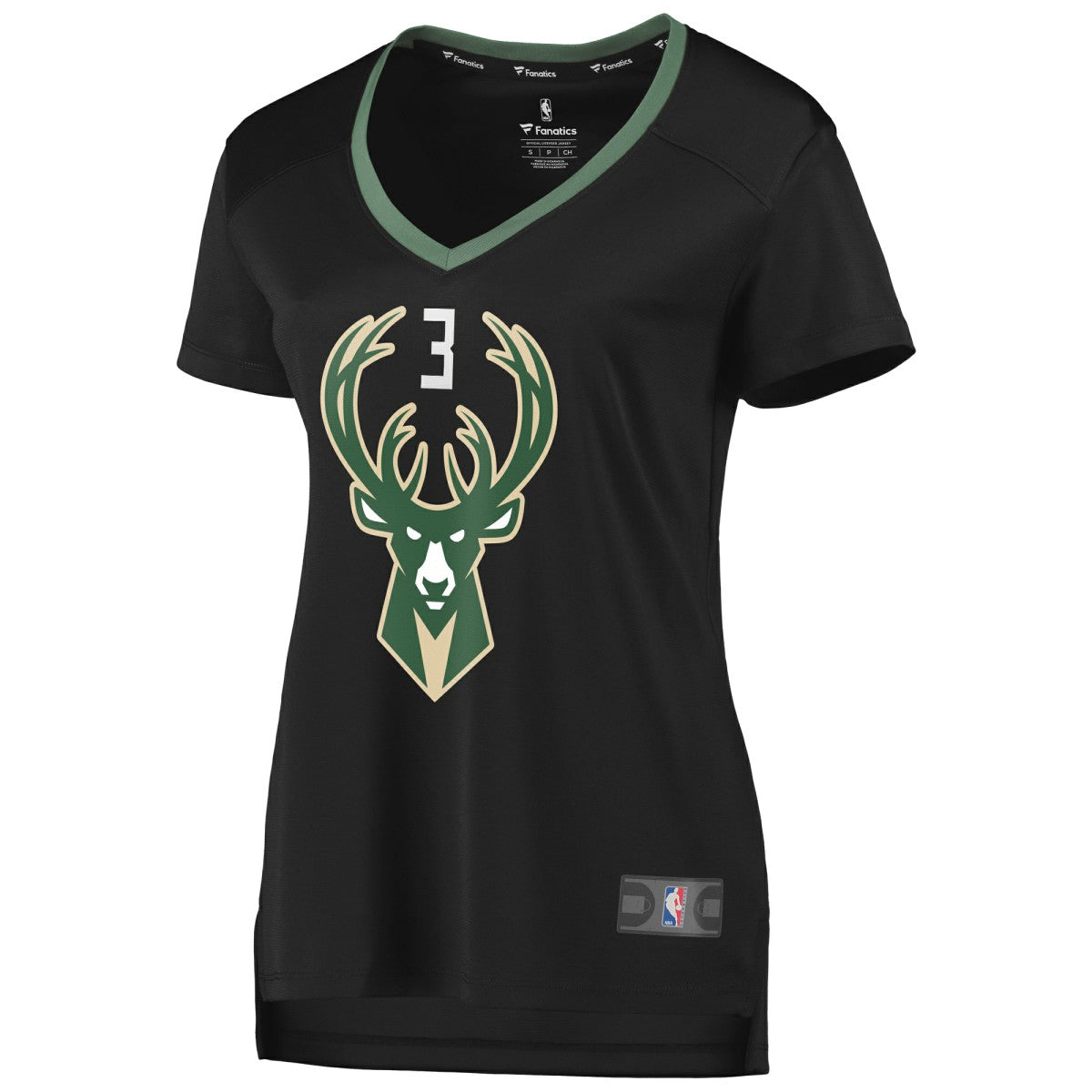 George Hill Milwaukee Bucks Women's Fast Break Replica Player Jersey Statement Edition Black - NBA