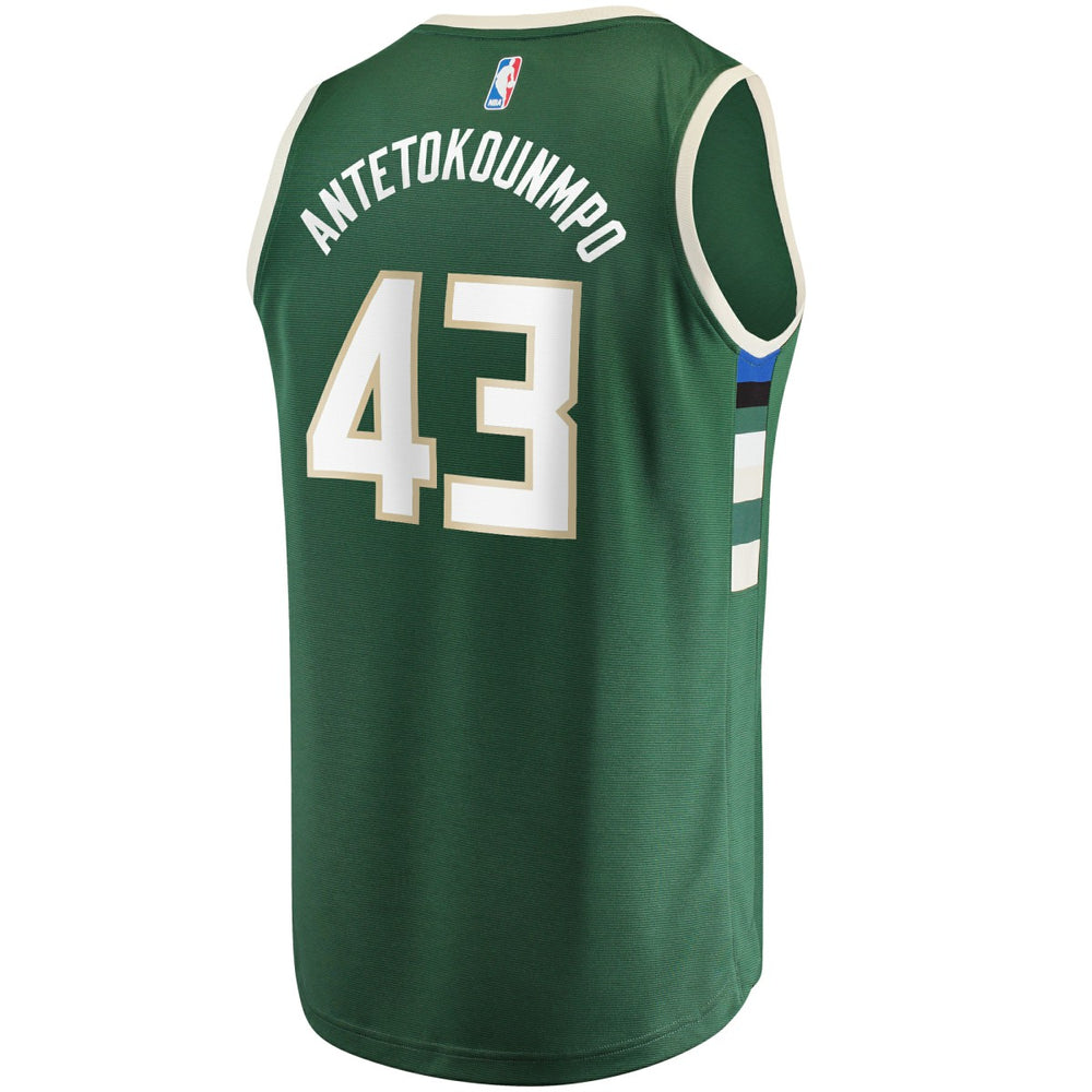 Thanasis Antetokounmpo Milwaukee Bucks Fast Break Replica Player Jersey Icon Edition Hunter Green - NBA