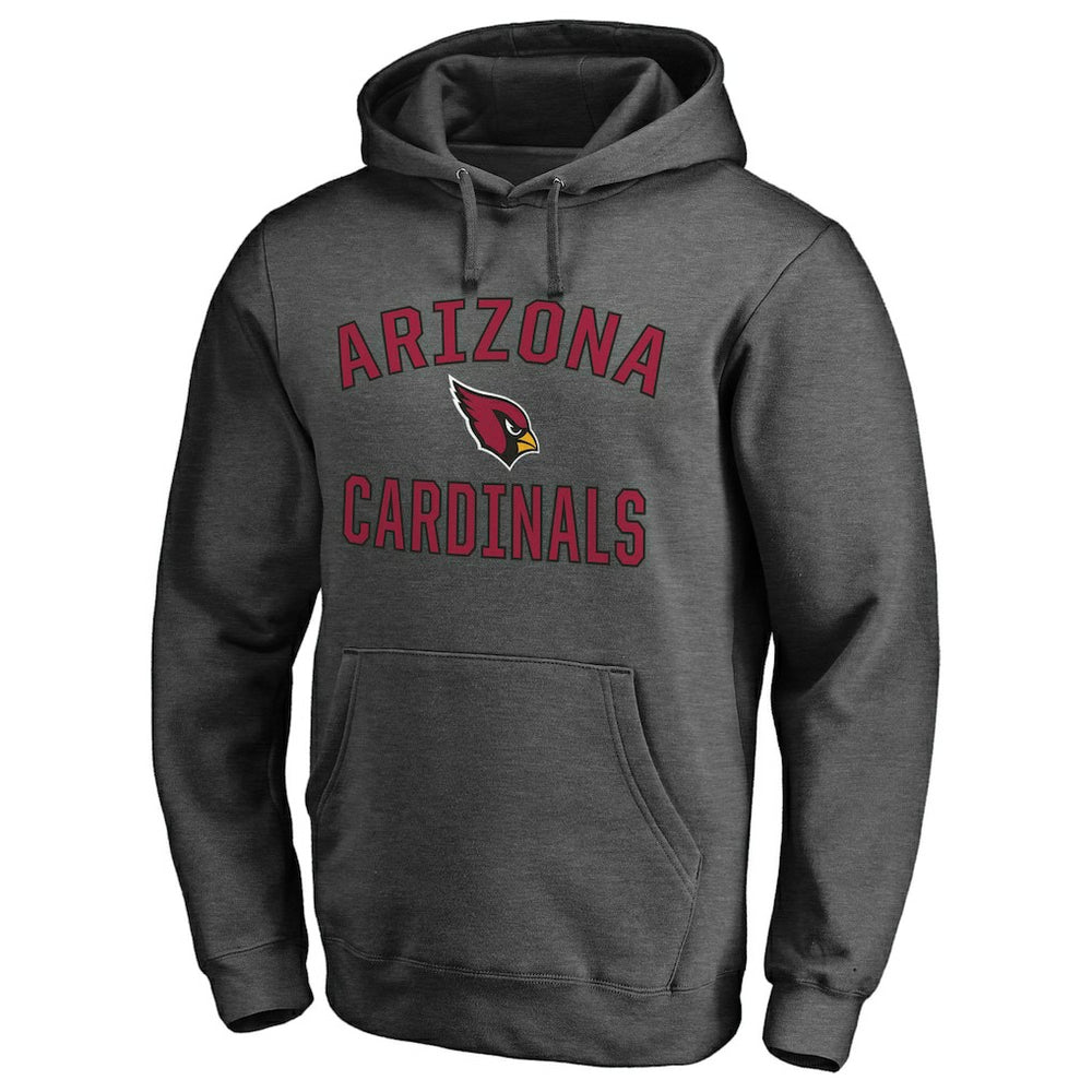 Arizona Cardinals Victory Arch Team Fitted Pullover Hoodie Heather Charcoal | Fanatics