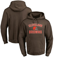 Cleveland Browns Victory Arch Team Fitted Pullover Hoodie Brown | Fanatics