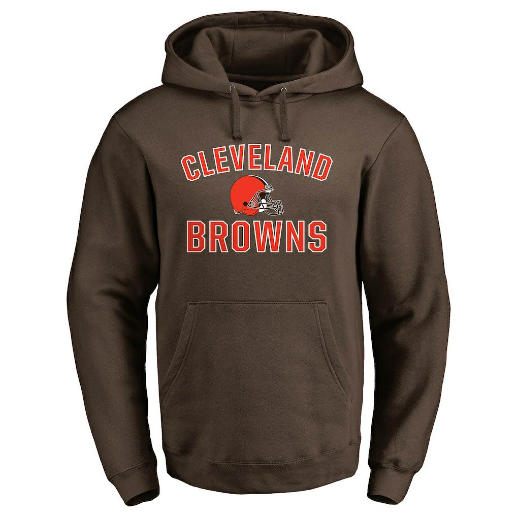 Cleveland Browns Victory Arch Team Fitted Pullover Hoodie Brown | Fanatics
