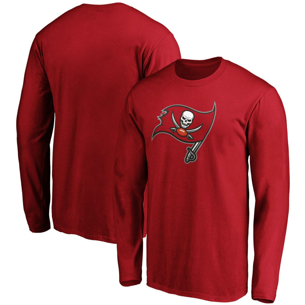 Tampa Bay Buccaneers Primary Logo Long Sleeve T-Shirt Red | Fanatics