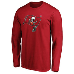 Tampa Bay Buccaneers Primary Logo Long Sleeve T-Shirt Red | Fanatics