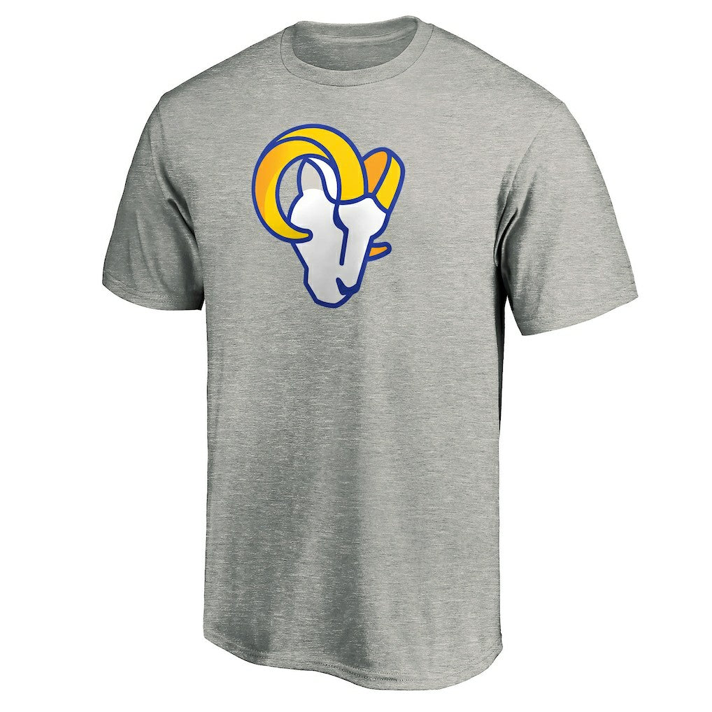 Los Angeles Rams Primary Logo T-Shirt Heather Gray | Fanatics