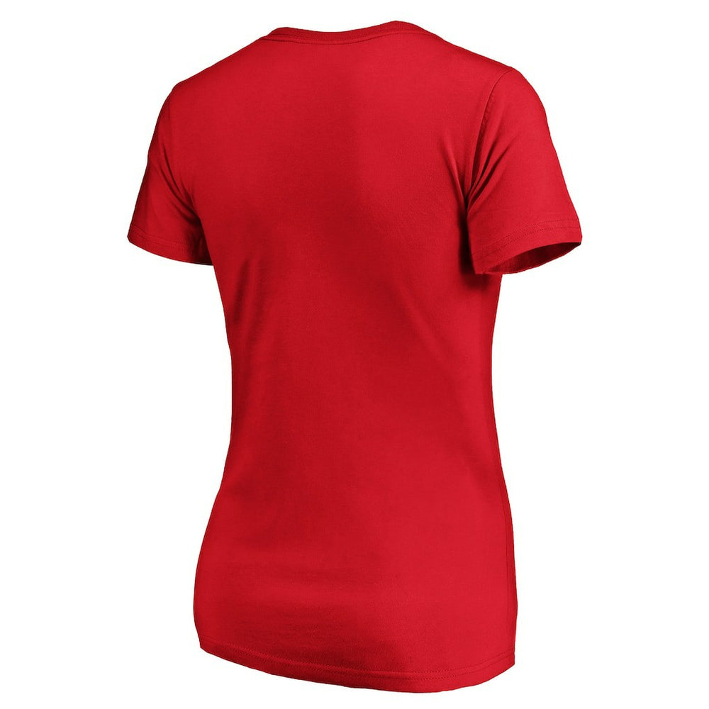 Kansas City Chiefs Women's Iconic Script State V-Neck T-Shirt Red | Fanatics