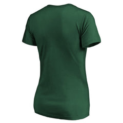 Green Bay Packers Women's Team Iconic Script State V-Neck T-Shirt Green | Fanatics