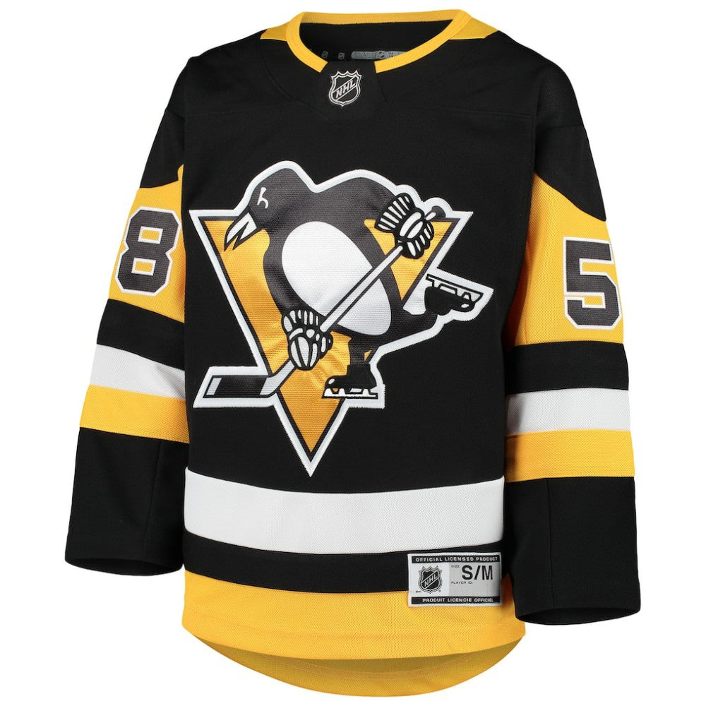 Kris Letang Pittsburgh Penguins Youth Premier Player Jersey - Black - NHL